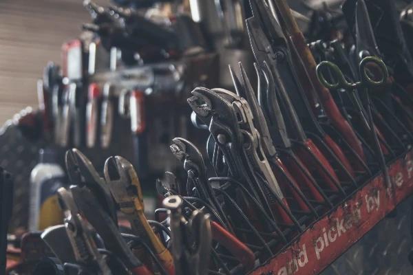 Array of auto mechanic tools