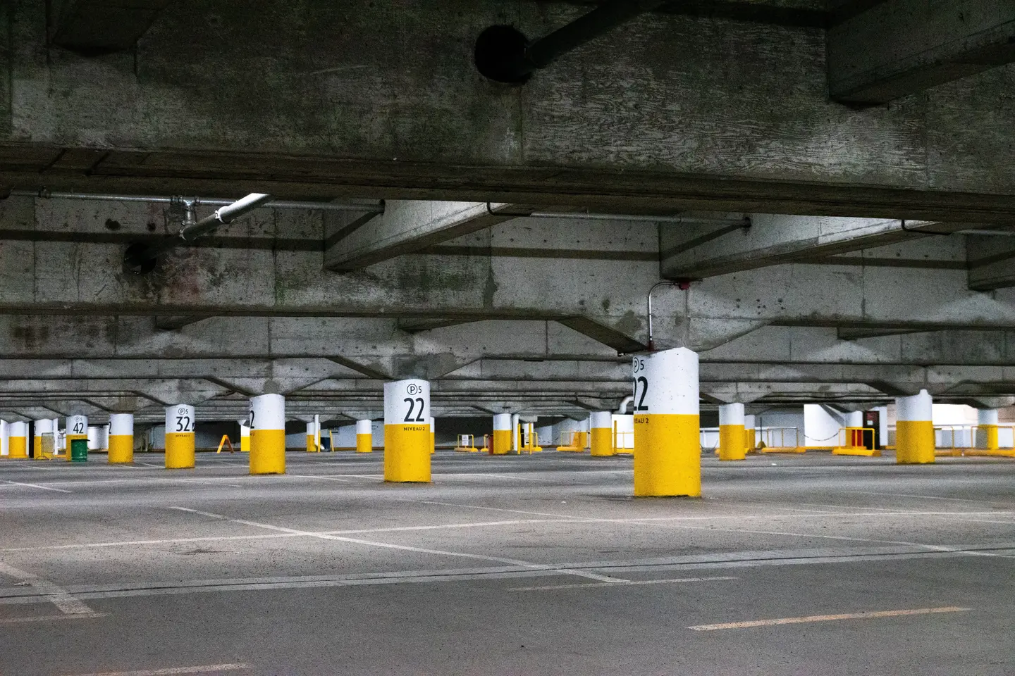 Image of an empty parking lot.
